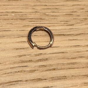 Real Rose Gold Huggie Earring